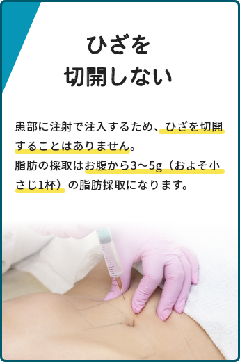 ひざを切開しない